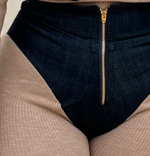 Load image into Gallery viewer, Stretch Denim + Ribbed Sweater Knit Set