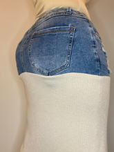 Load image into Gallery viewer, Reconstructed Denim &amp; Ribbed Sweaters